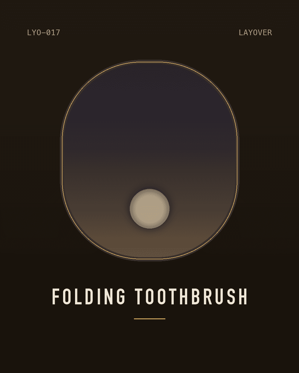 Folding Travel Toothbrush