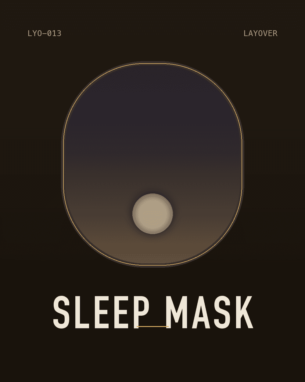 3D Contoured Sleep Mask
